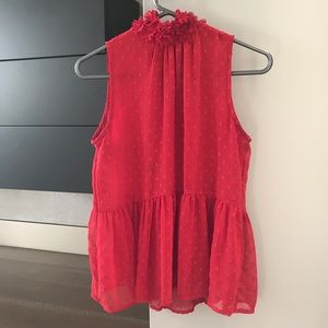 Red Zara Blouse